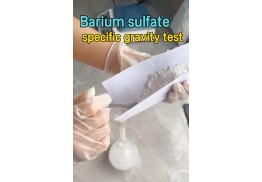 The core importance of barium sulfate specific gravity